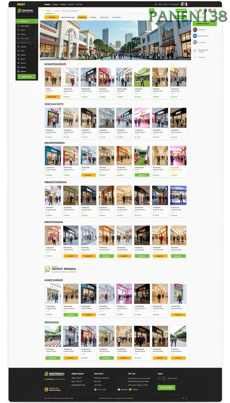 Cuplikan layar LUSA777 — menu navigasi