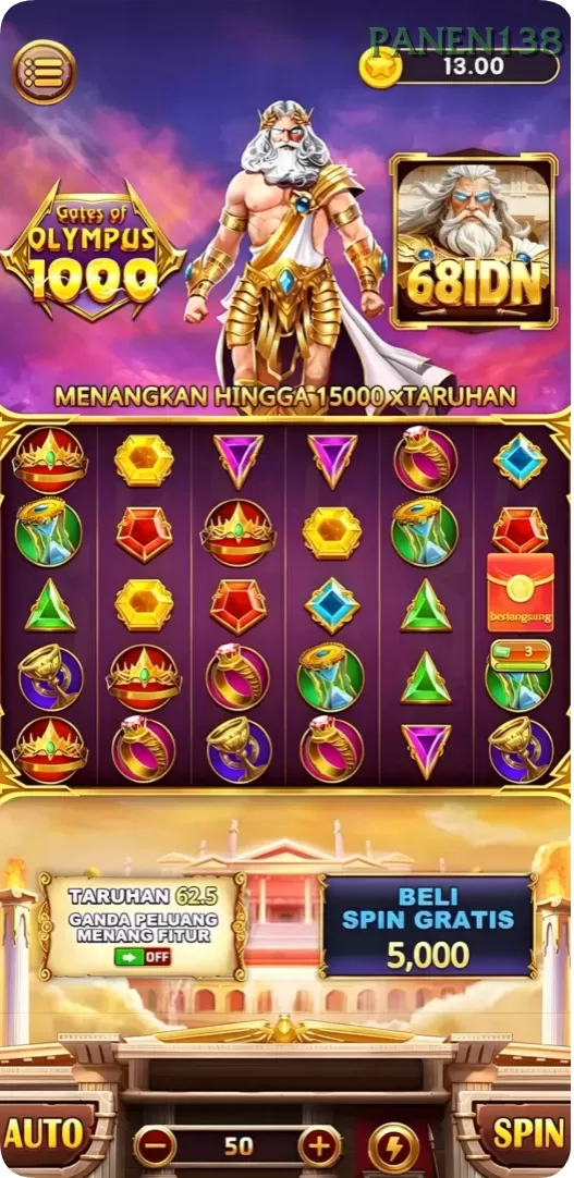 Cuplikan layar REJEKIGAMES — aktivitas
